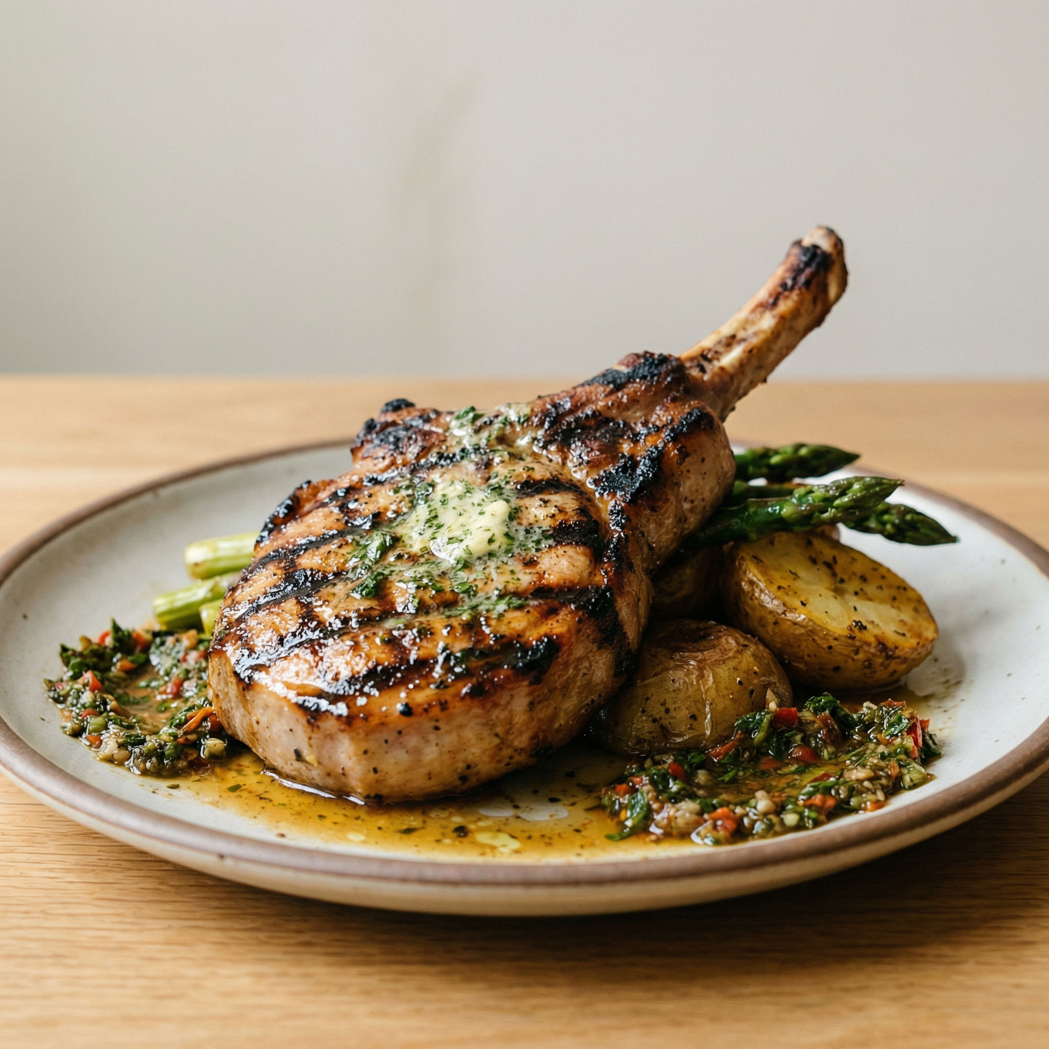 Schweinerückensteak George Washington